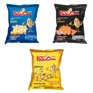 بادام زمینی روکش دار میکس 3 سیروکا - 1500 گرم بسته 3 عددی