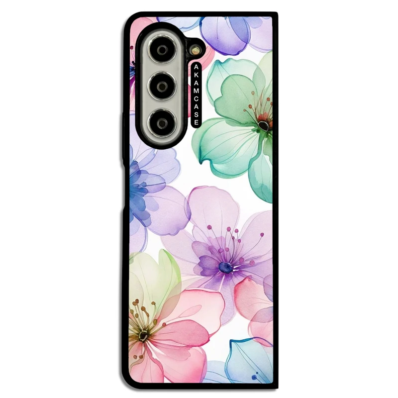 کاور آکام مدل AMC-WSGZFOLD5-FLOWERS-34 مناسب برای گوشی موبایل سامسونگ Galaxy Z Fold 5
