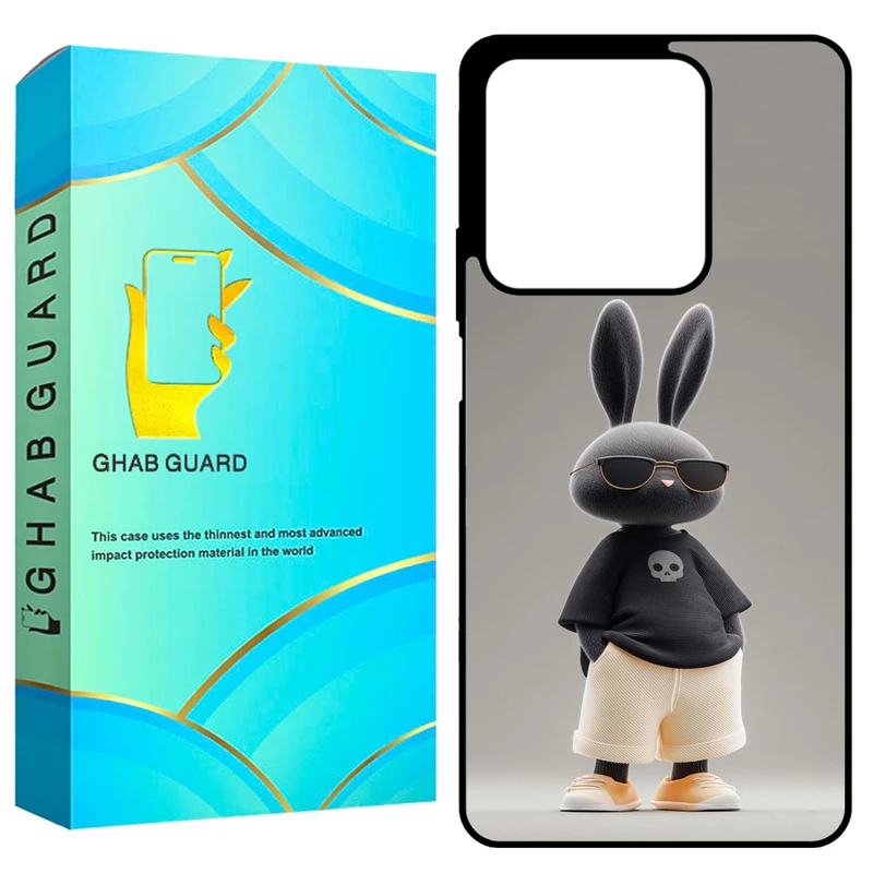 کاور قاب گارد طرح خرگوش مدل GCHPN134 مناسب برای گوشی موبایل شیائومی Redmi Note 13 4G