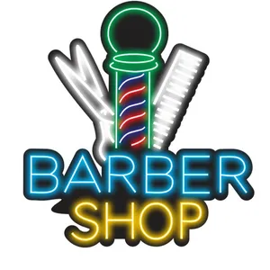 تابلو ال ای دی مدل نئونی طرح BARBER کد 03
