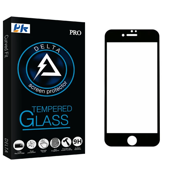 محافظ صفحه نمایش 5D پی کی مدل Delta Glass مناسب برای گوشی موبایل اپل IPhone 7 plus/8 plus