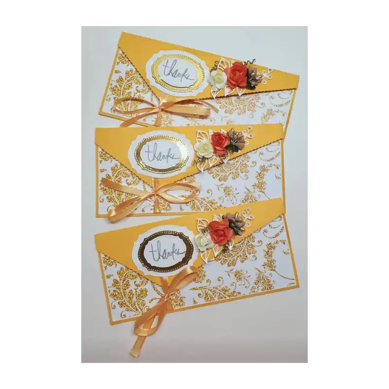 پاکت پول طرح گل مدل لاکچری کد 12