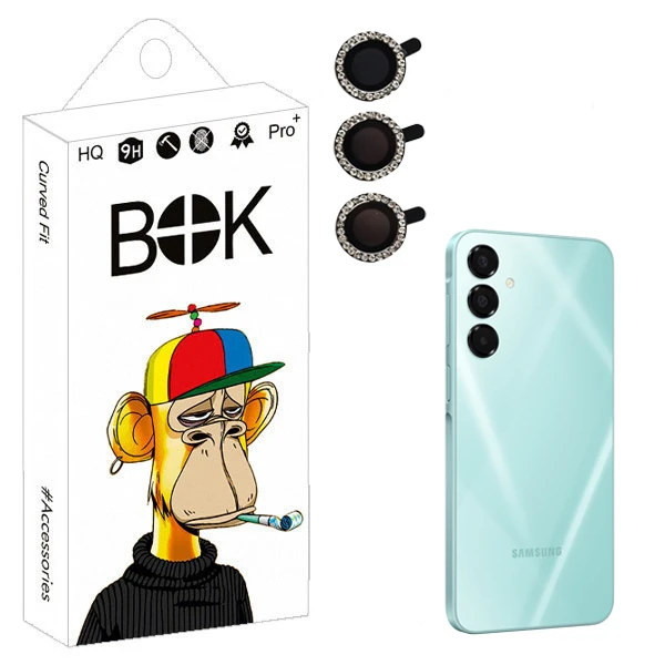 محافظ لنز دوربین بوک مدل Jewel guard مناسب برای گوشی موبایل سامسونگ galaxy A16