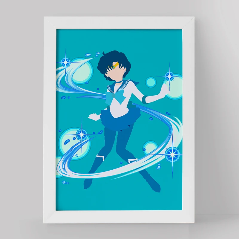 تابلو خندالو مدل امی میزونو انیمه سیلور مون Sailor Moon کد 17449