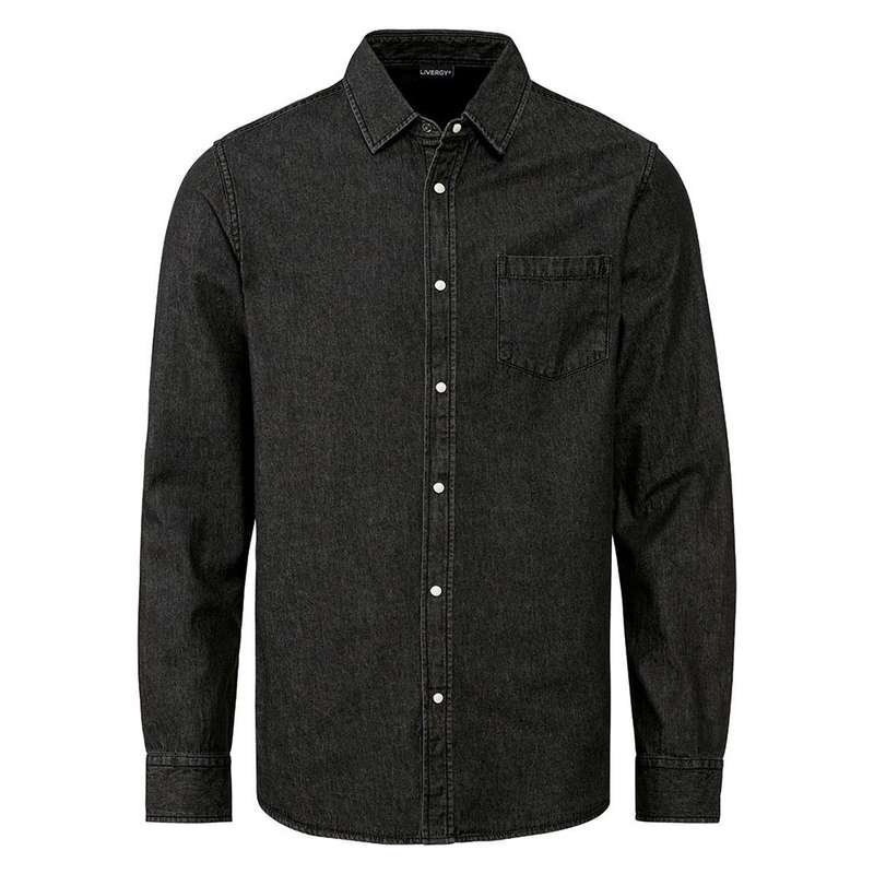 پیراهن آستین بلند مردانه لیورجی مدل H648 جین