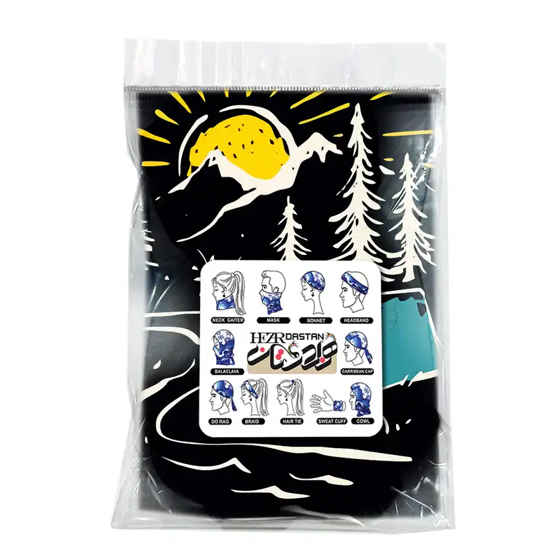 اسکارف ورزشی هزاردستان طرح کمپینگ کد ds135