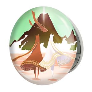 آینه جیبی خندالو طرح بازی جورنی (Journey) مدل تاشو کد 35599