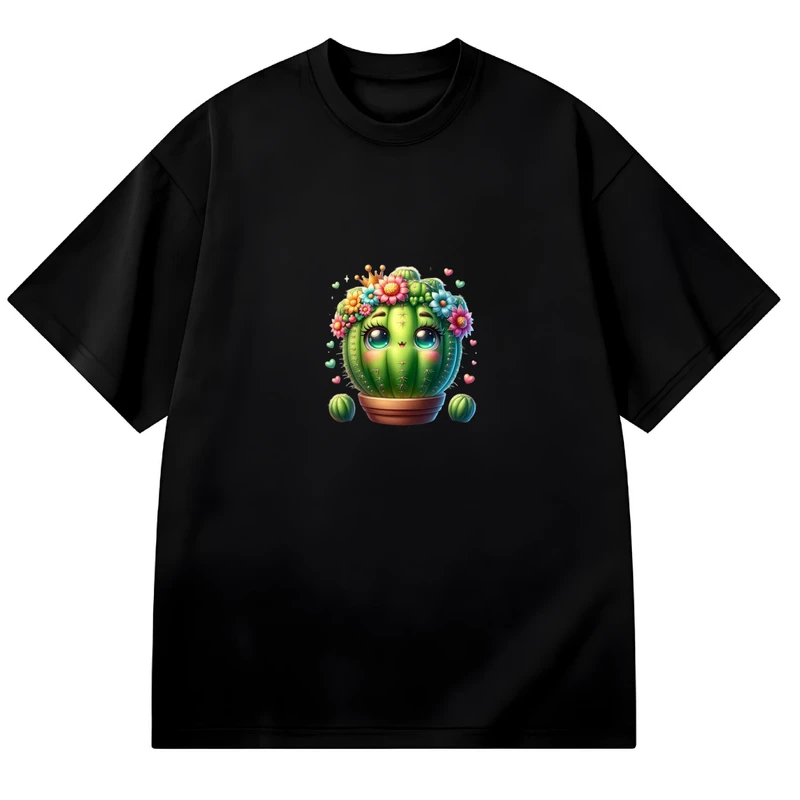 تی شرت آستین کوتاه زنانه مدل کاکتوس تپل