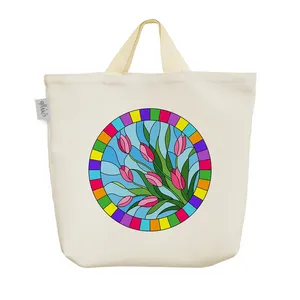 ساک خرید خندالو مدل گل لاله کد 5451