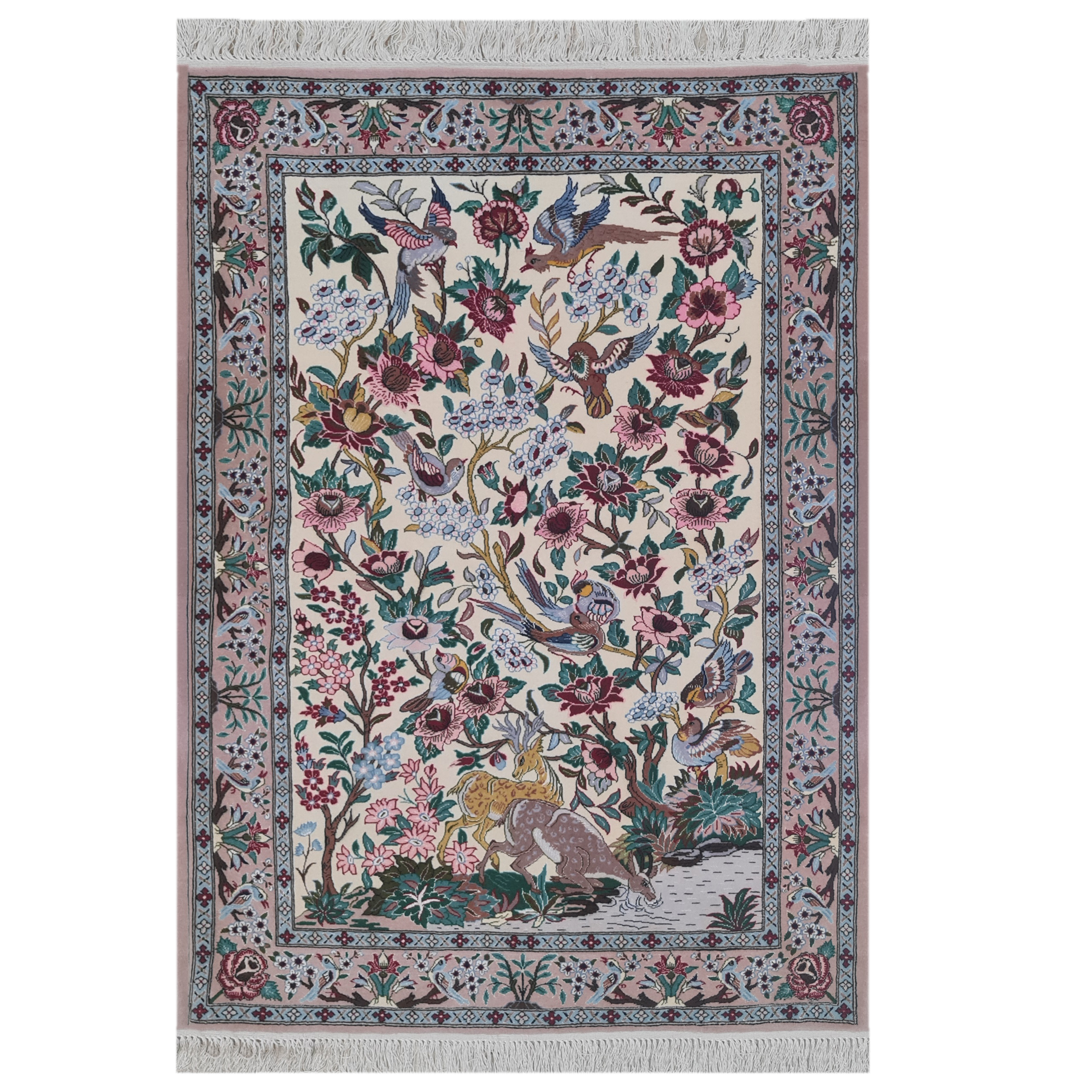 فرش دستبافت یک متری مدل اصفهان کد 1751
