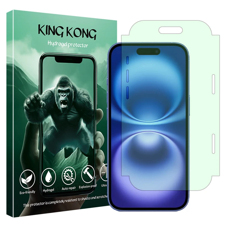 محافظ صفحه نمایش کینگ کونگ مدل آنتی گرین مناسب برای گوشی موبایل اپل iPhone 16 