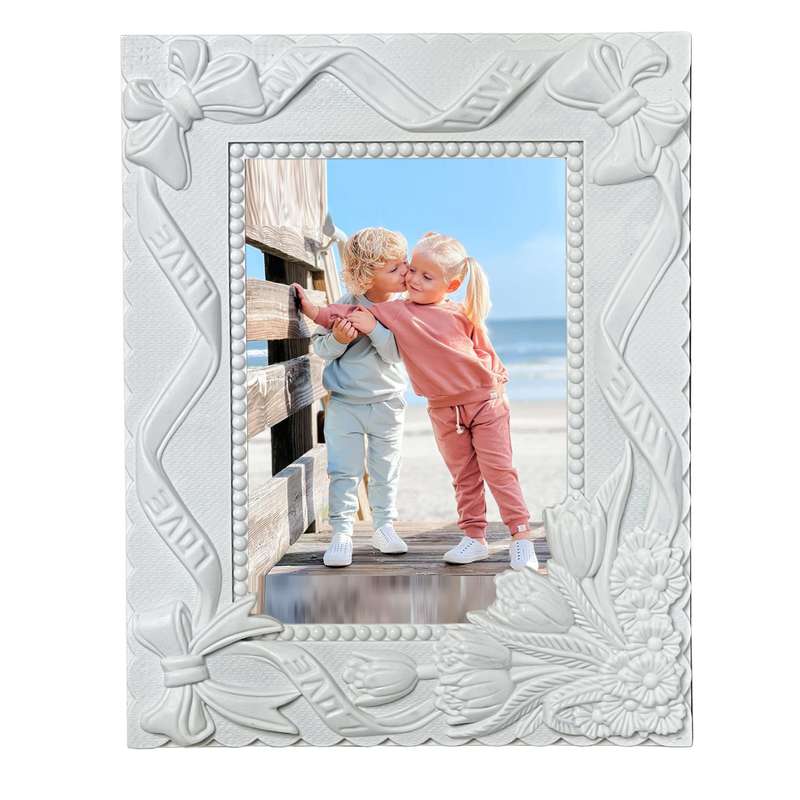 قاب عکس مدل گل برجسته  13x18