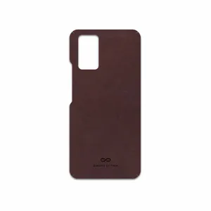 MAHOOT Matte-Dark-Brown-Leather Cover Sticker for Infinix Note 10