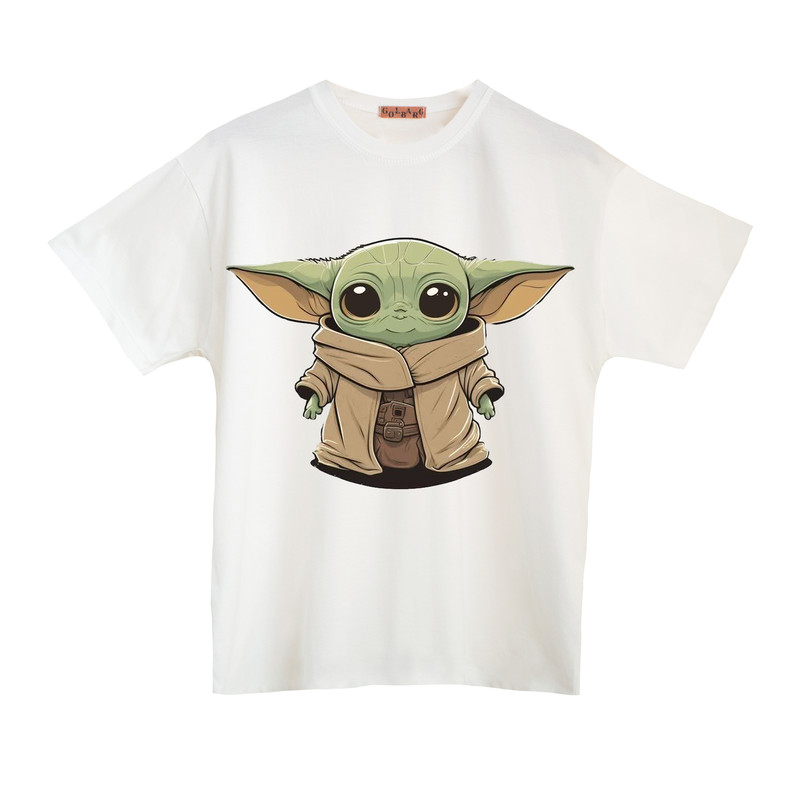 تی شرت آستین کوتاه زنانه مدل بیبی یودا