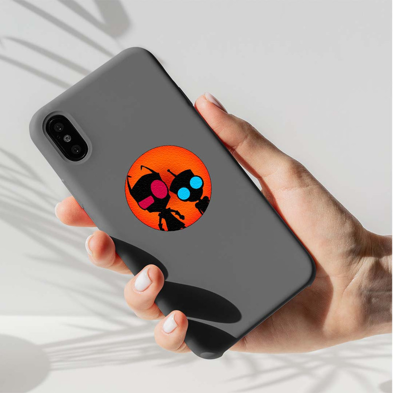 استیکر لپ تاپ طرح Invader Zim Is Here مهاجم کد ST-372
