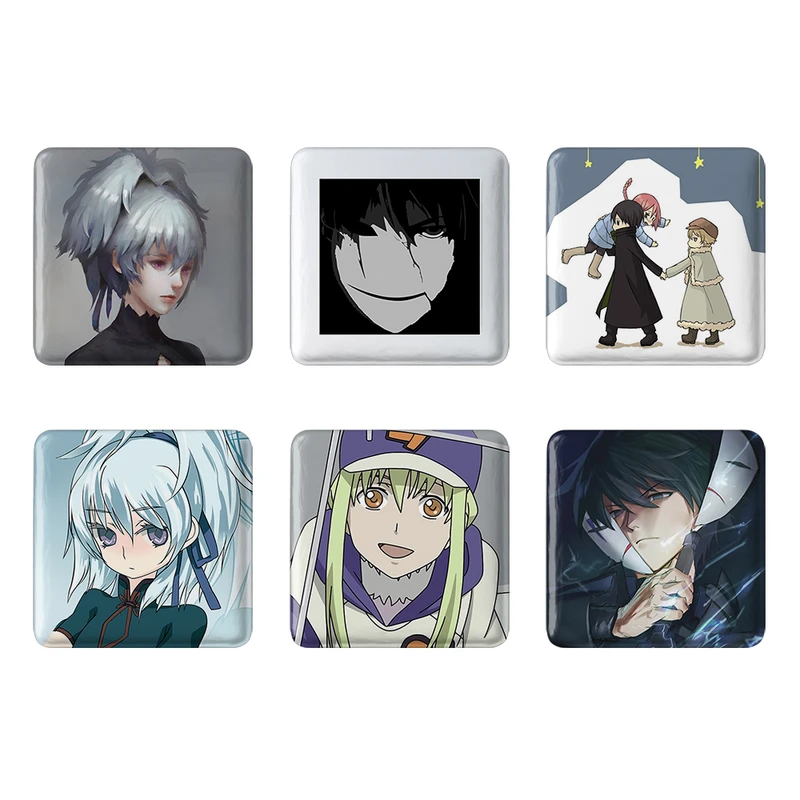 مگنت خندالو طرح انیمه تاریکتر از سیاهی Darker Than Black کد 1456A مجموعه 6 عددی