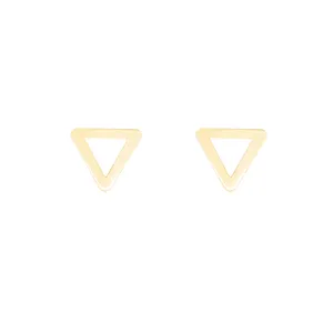 گوشواره طلا 18 عیار زنانه مدل مثلث GE012