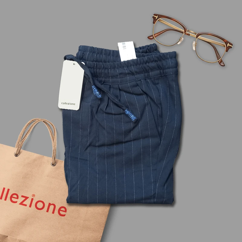 عکس شماره 2 : شلوار پسرانه کولزیون مدل خط دار کد 319