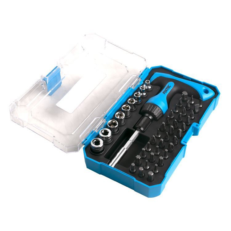 بکس و سری پیچ گوشتی فیکس تک مدل FHSDK47 مجموعه 47 عددی بکس و سری پیچ گوشتی فیکس تک مدل FHSDK47 مجموعه 47 عددی