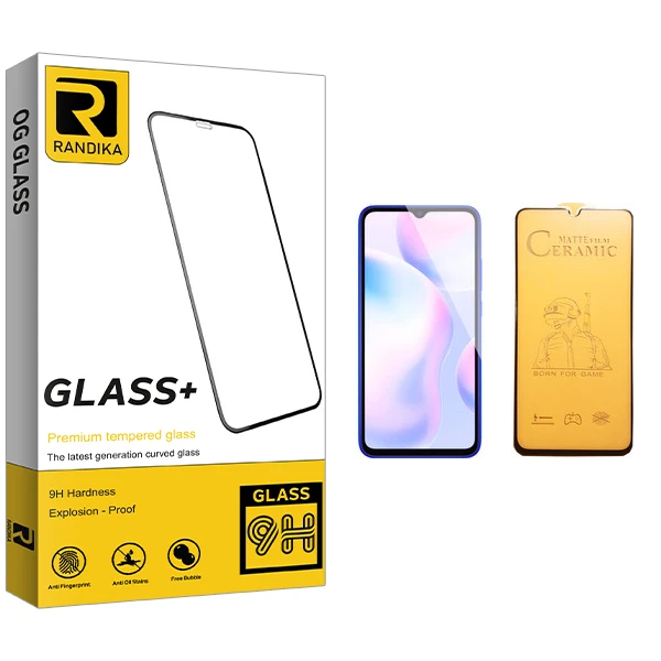 محافظ صفحه نمایش سرامیکی راندیکا مدل GLD مناسب برای گوشی موبایل شیائومی Redmi 9A