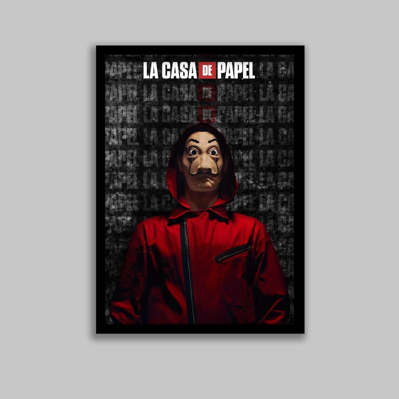 تابلو مدل سریال خانه کاغذی Money Heist کد LA-G10640-2