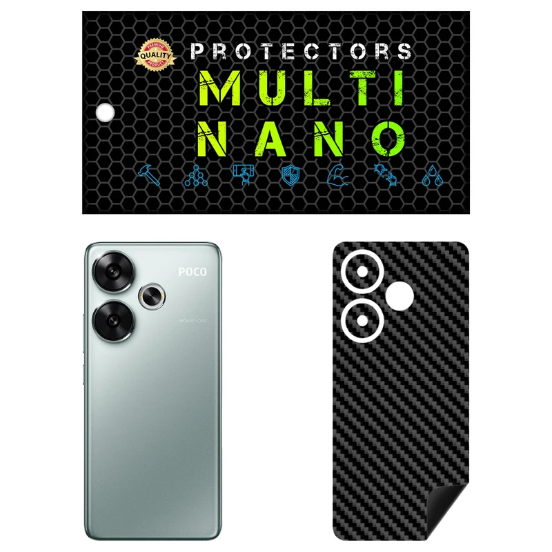 برچسب پوششی طرح کربن مولتی نانو مدل X-F1C مناسب برای گوشی موبایل شیائومی Poco F6
