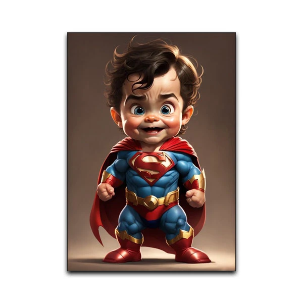 تابلو شاسی گوفی مدل بچه سوپرمن کامیک طرح Kid Superman کد FIG25
