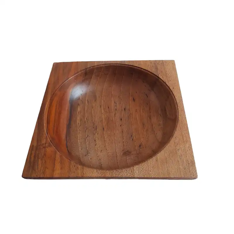 کاسه چوبی مدل چهارگوش