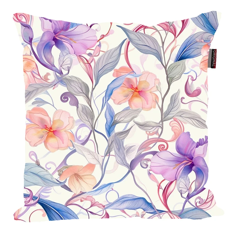 کوسن پاد آفرین مدل فانتزی طرح گل و برگ کد PK40602