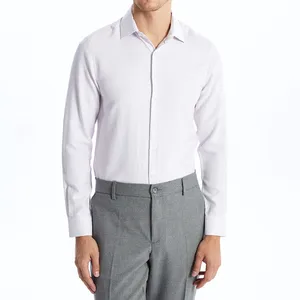 پیراهن آستین بلند یقه برگردان مردانه ال سی وایکیکی مدل W41276Z8