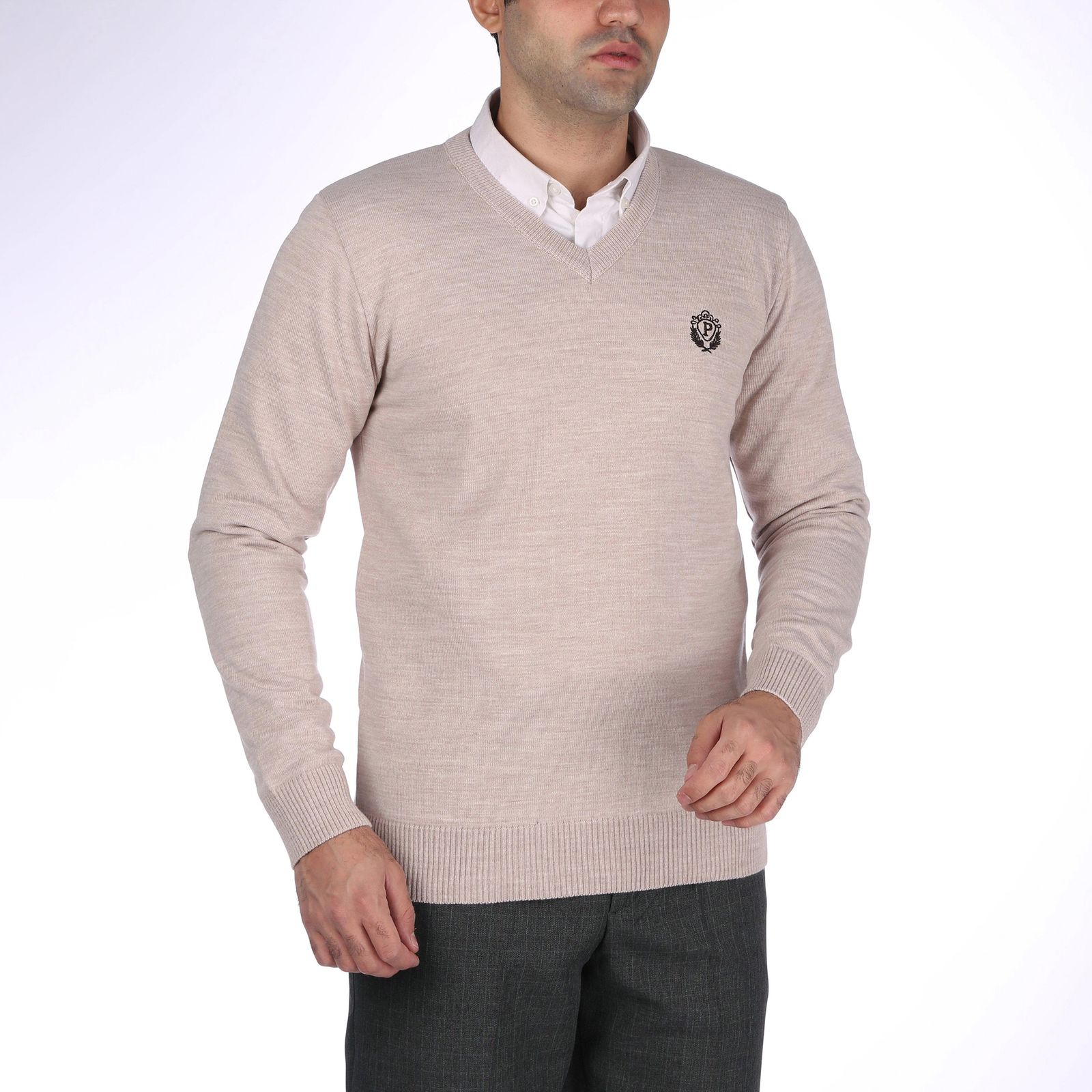 پلیور مردانه تریکو پاییزان مدل یقه هفت کد P700 - - 1