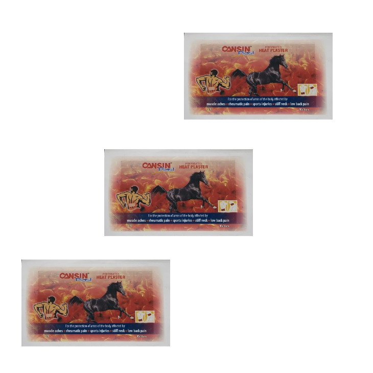 چسب ضد درد کنسین مدل اسبی مجموعه 3 عددی