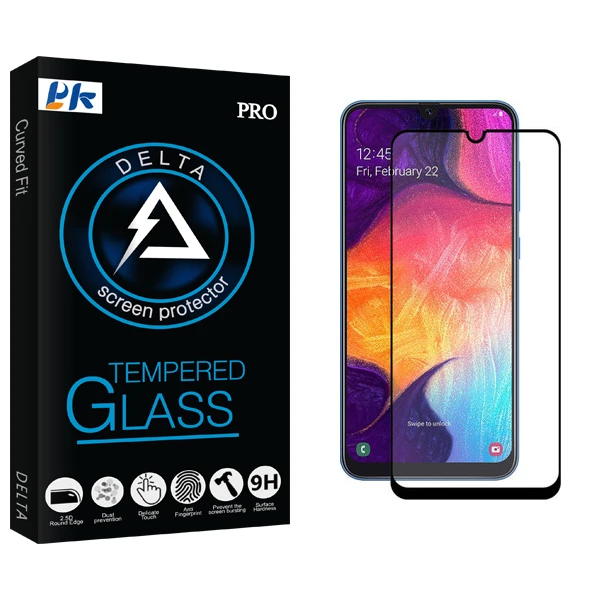محافظ صفحه نمایش پی کی مدل Delta Glass مناسب برای گوشی موبایل سامسونگ Galaxy A10