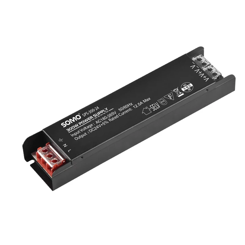 منبع تغذیه سوئیچینگ 24 ولت 12.5 آمپر سومو مدل SPS-300-24 
