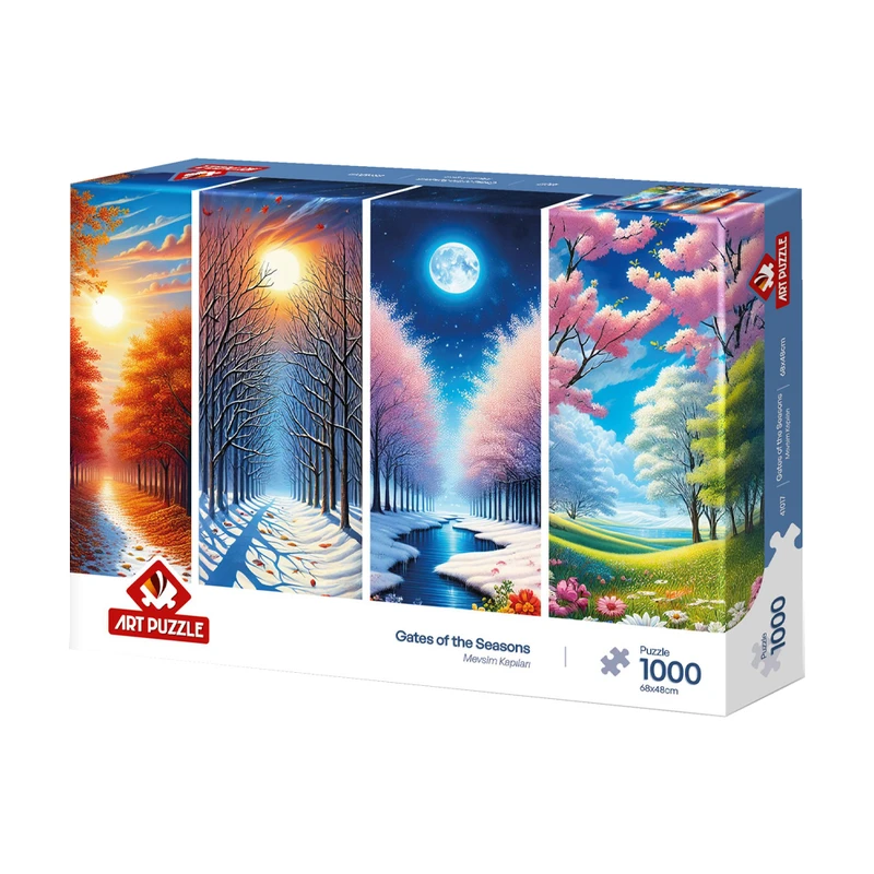 پازل 1000 تکه آرت پازل مدل Gates of the Seasons مناسب نوجوان و بزرگسال