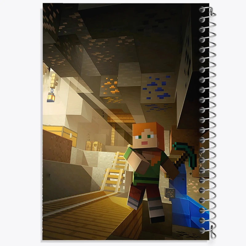 دفتر مشق 100 برگ خندالو طرح ماینکرافت (Minecraft) کد N3306