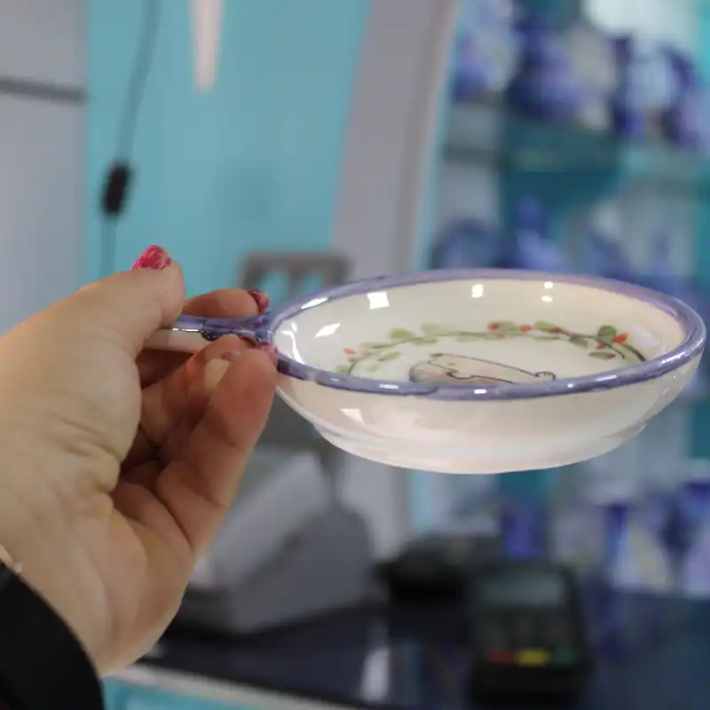 ظرف سرامیکی مدل خرما خوری لاستر