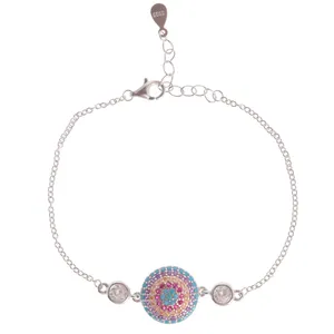 دستبند نقره زنانه کد 2400