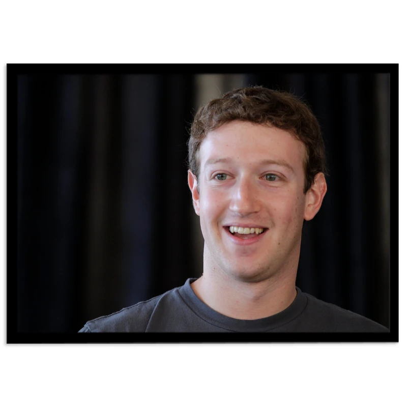 تابلو نوری بکلیت مدل طرح مارک زاکربرگ Mark Zuckerberg مدل بک لایت B-s1932