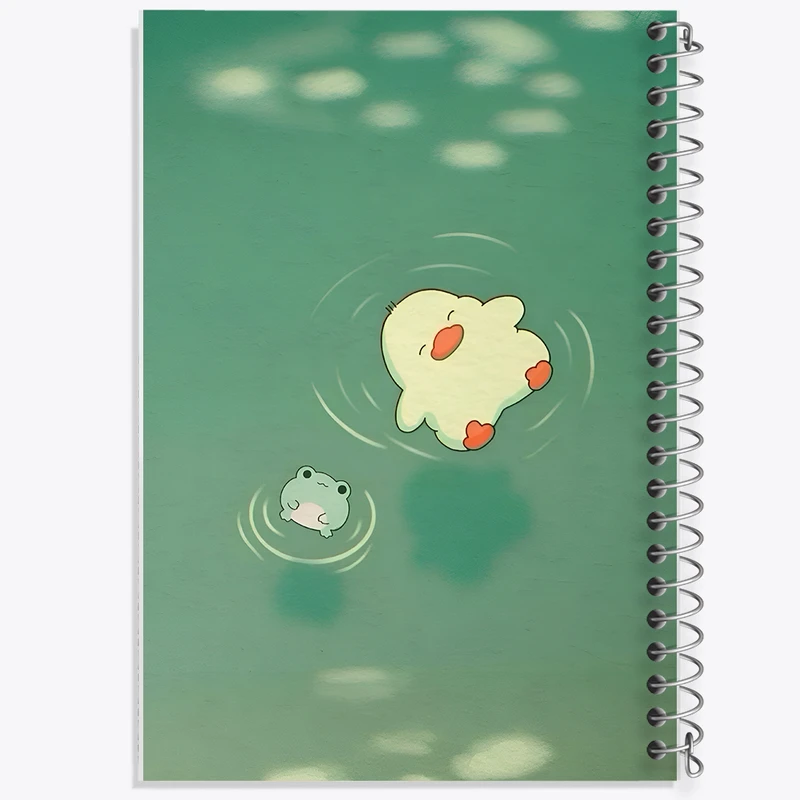 دفتر نقاشی 50 برگ خندالو طرح اردک و قورباغه کیوت کد N3810