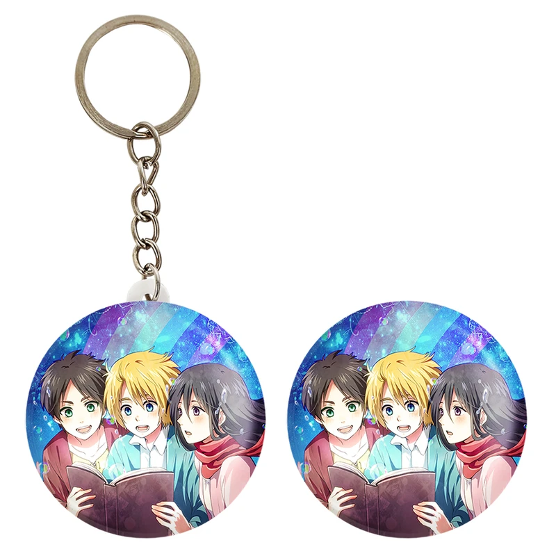 پیکسل خندالو مدل ارن و میکاسا و آرمین انیمه اتک آن تایتان کد 10970 به همراه جاکلیدی