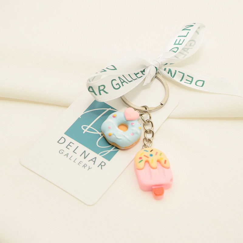 جاکلیدی دخترانه دلنار گالری مدل دونات و بستنی