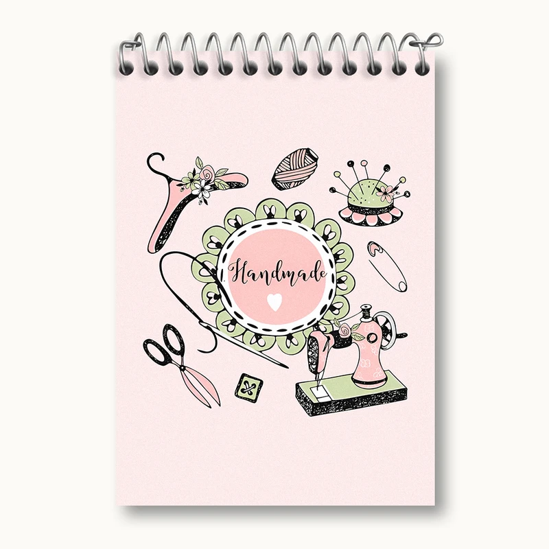 دفتر یادداشت 50 برگ خندالو طرح خیاطی کد N2030