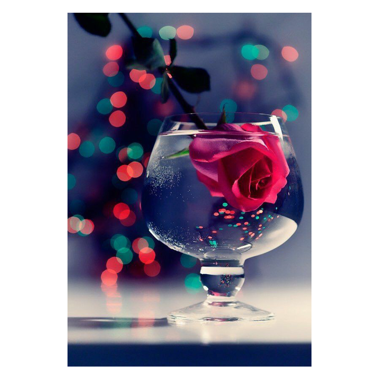 کارت پستال ماهتاب طرح گل کد 1696