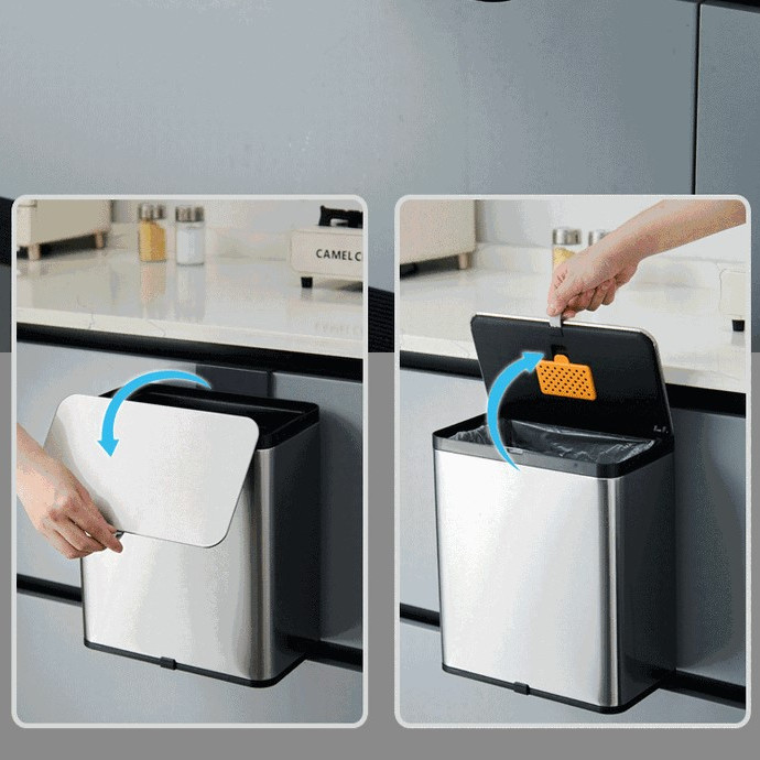 سطل زباله کابینتی مدل ترونی گنجایش 8 لیتر