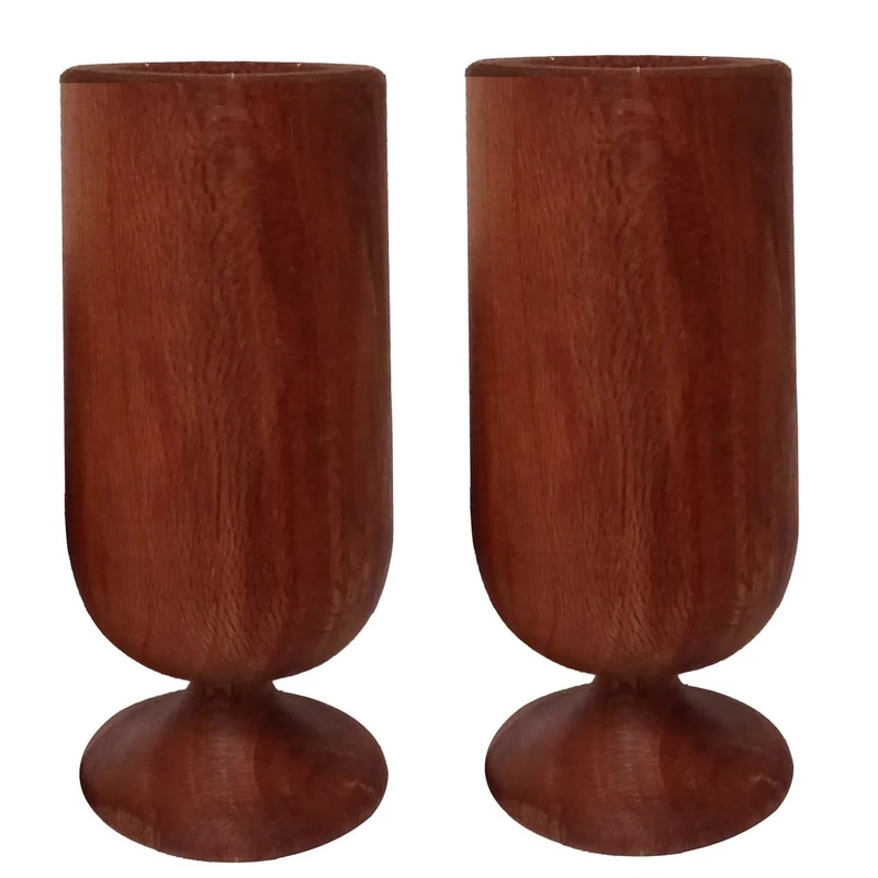 شمعدان چوبی چوبیس کد 3_109 بسته ۲ عددی