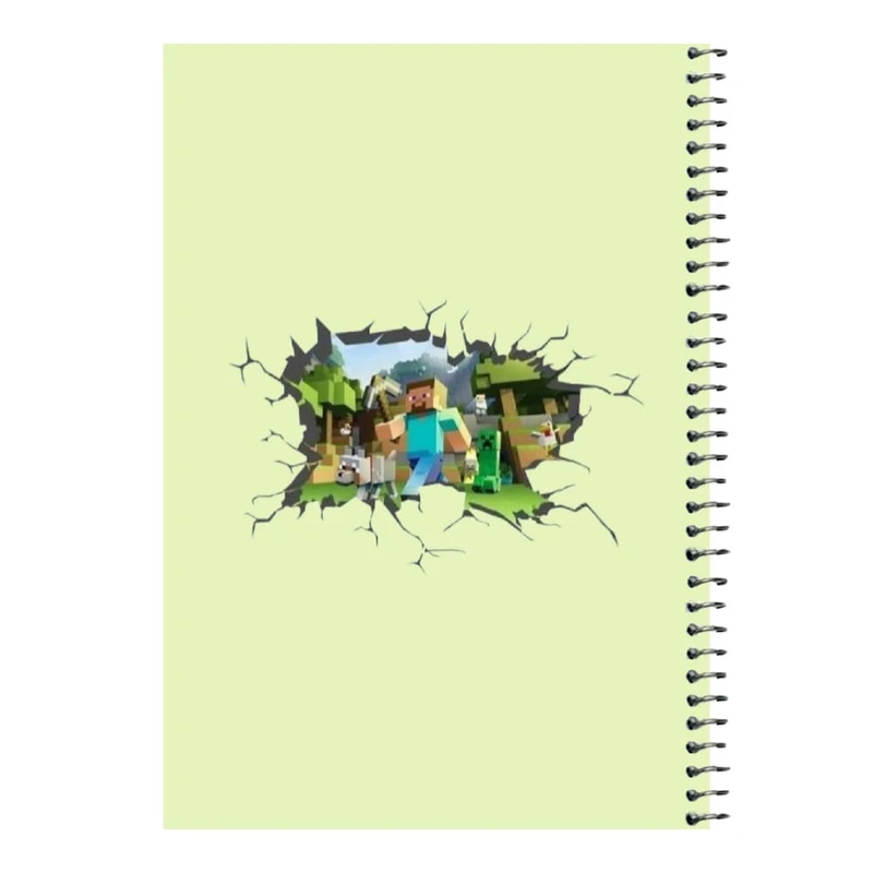 دفتر مشق 80 برگ اس جی مدل ماینکرفت کد۶   
