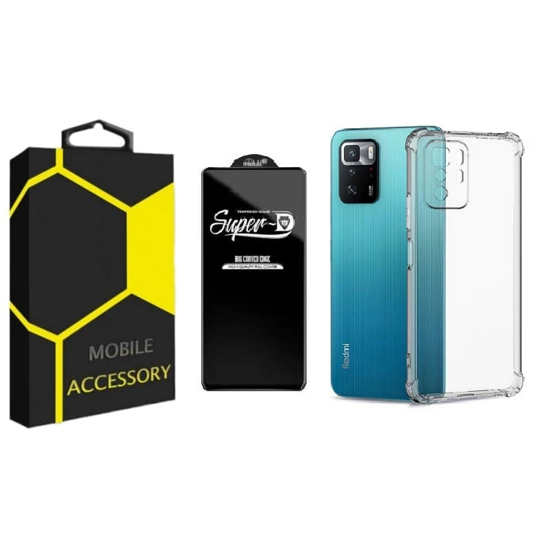 کاور مدل Kapsooli مناسب برای گوشی موبایل شیائومی Poco X3 GT / Redmi Note 10 Pro 5G به همراه محافظ صفحه نمایش
