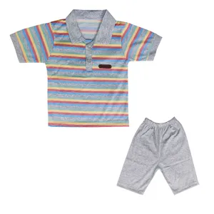 ست پولوشرت و شلوارک پسرانه مدل شمس کد 01