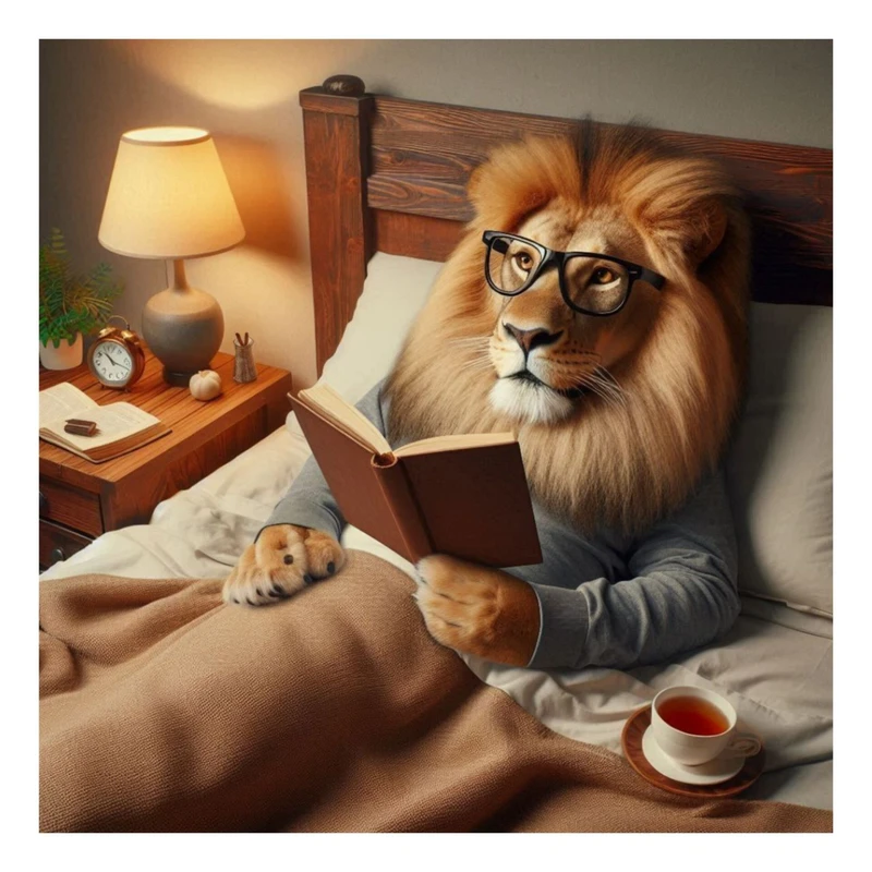 استیکر پارچه و لباس پاد آفرین مدل حیوانات شیر کتاب کد 3162